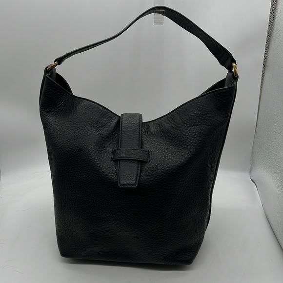 J. Crew Bags J Crew Hobo Bag Pebbled Leather In Black No